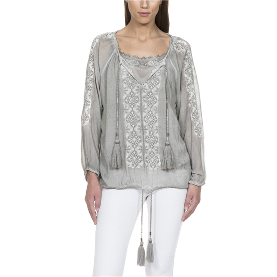 B Gael Blouse + Singlet-Silver Grey- Front.jpg